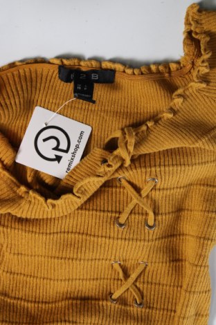 Дамски пуловер U2B, Размер S, Цвят Жълт, Цена 5,51 лв.