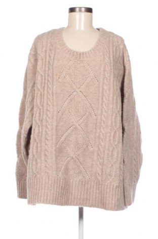 Дамски пуловер Ulla Popken, Размер XXL, Цвят Бежов, Цена 20,50 лв.