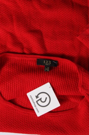 Damski sweter Un Deux Trois, Rozmiar L, Kolor Czerwony, Cena 69,41 zł