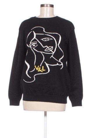 Дамски пуловер Victorio & Lucchino, Размер L, Цвят Черен, Цена 71,40 лв.
