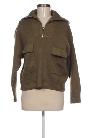 Дамски пуловер Zara, Размер S, Цвят Зелен, Цена 16,20 лв.