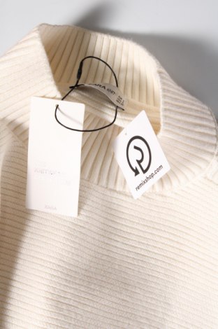 Дамски пуловер Zara, Размер S, Цвят Екрю, Цена 36,70 лв.