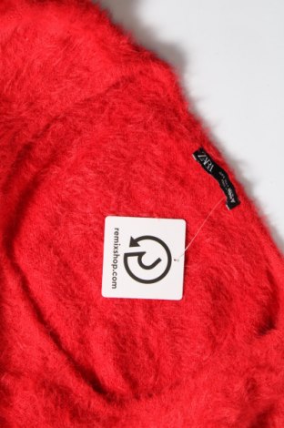 Дамски пуловер Zara, Размер L, Цвят Червен, Цена 9,18 лв.