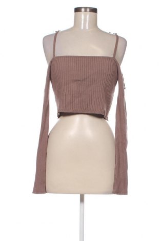 Дамски пуловер Zara, Размер L, Цвят Кафяв, Цена 14,68 лв.