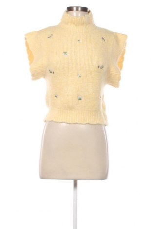 Pulover de femei Zara, Mărime M, Culoare Galben, Preț 88,82 Lei