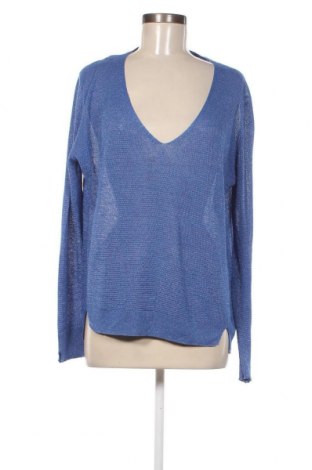 Дамски пуловер Zara, Размер L, Цвят Син, Цена 12,15 лв.