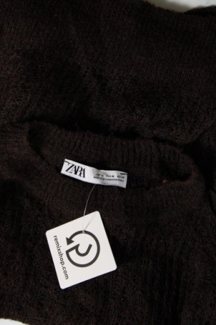 Дамски пуловер Zara, Размер M, Цвят Кафяв, Цена 10,80 лв.