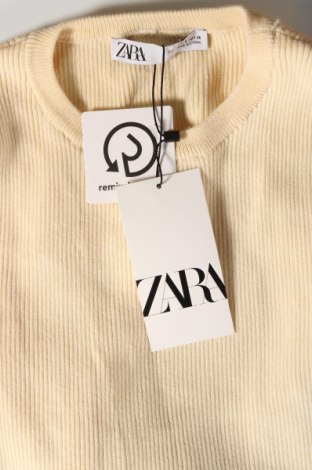 Дамски пуловер Zara, Размер S, Цвят Екрю, Цена 43,79 лв.