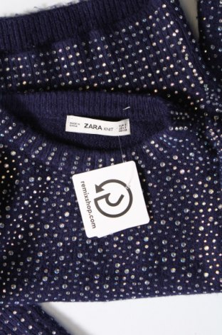Pulover de femei Zara, Mărime S, Culoare Albastru, Preț 88,82 Lei