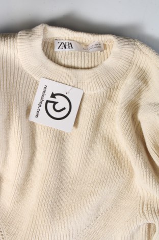 Pulover de femei Zara, Mărime S, Culoare Ecru, Preț 35,53 Lei