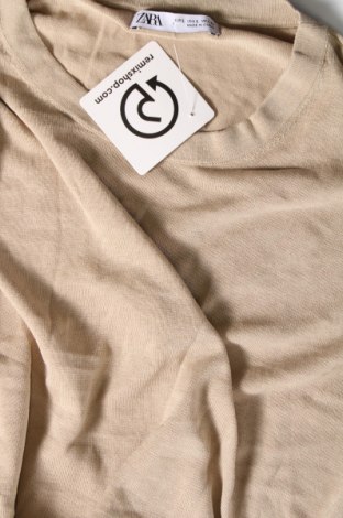 Damenpullover Zara, Größe L, Farbe Beige, Preis 18,79 €