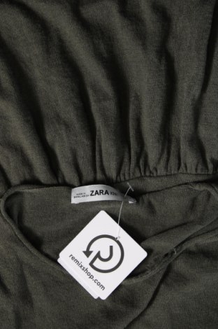 Дамски пуловер Zara Knitwear, Размер S, Цвят Зелен, Цена 6,75 лв.