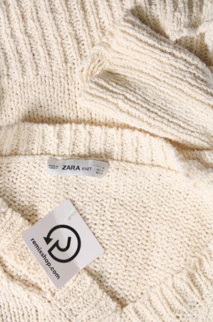 Γυναικείο πουλόβερ Zara Knitwear, Μέγεθος M, Χρώμα Εκρού, Τιμή 10,49 €