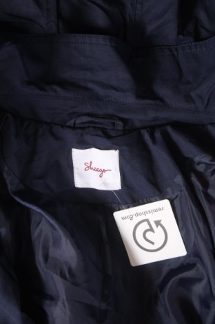 Damen Trench Coat Sheego, Größe XXL, Farbe Blau, Preis € 43,84