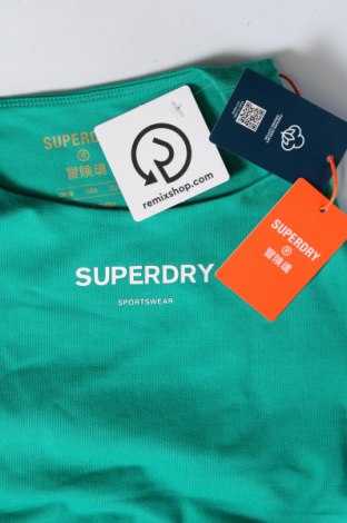 Γυναίκειο αθλητικό τοπ Superdry, Μέγεθος M, Χρώμα Πράσινο, Τιμή 27,84 €