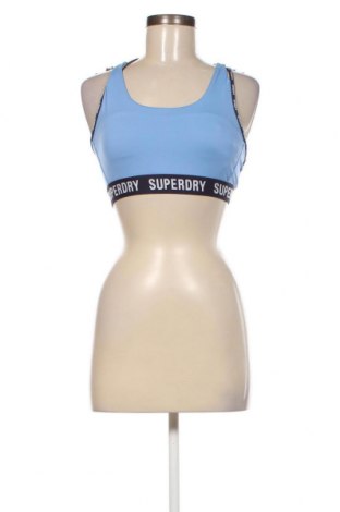 Damen Sporttop Superdry, Größe M, Farbe Blau, Preis 8,63 €