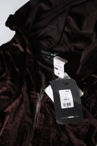 Γυναικείο φούτερ Fashion nova, Μέγεθος XXL, Χρώμα Καφέ, Τιμή 9,96 €