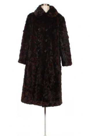 Дамско кожено палто, Размер M, Цвят Кафяв, Цена 131,06 лв.