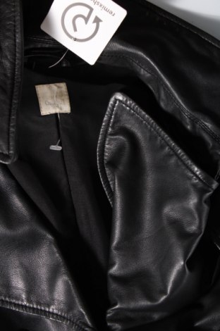 Δερμάτινο γυναικείο παλτό Camaieu, Μέγεθος M, Χρώμα Μαύρο, Τιμή 58,19 €
