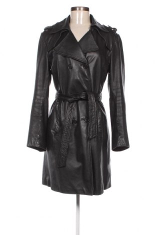 Palton din piele pentru damă Camaieu, Mărime M, Culoare Negru, Preț 315,43 Lei