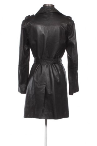 Дамско кожено палто Camaieu, Размер M, Цвят Черен, Цена 123,65 лв.