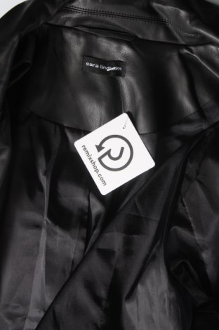 Γυναικείο δερμάτινο σακάκι Sara Lindholm, Μέγεθος L, Χρώμα Μαύρο, Τιμή 6,31 €