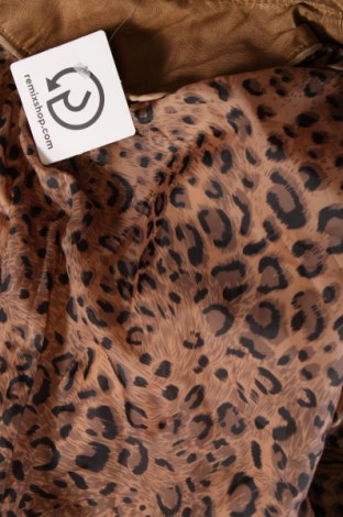 Дамско кожено яке, Размер L, Цвят Кафяв, Цена 19,60 лв.