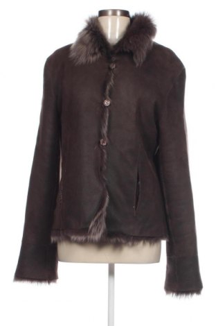 Дамско кожено яке, Размер M, Цвят Кафяв, Цена 107,00 лв.