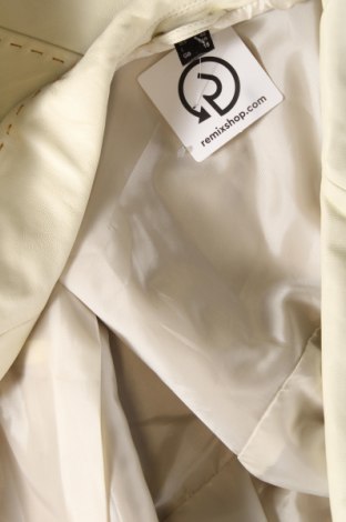 Γυναικείο δερμάτινο μπουφάν, Μέγεθος XL, Χρώμα Εκρού, Τιμή 66,19 €