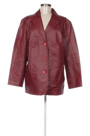 Γυναικείο δερμάτινο μπουφάν, Μέγεθος XXL, Χρώμα Κόκκινο, Τιμή 56,26 €