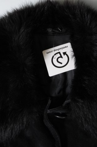 Дамско кожено яке, Размер M, Цвят Черен, Цена 37,45 лв.