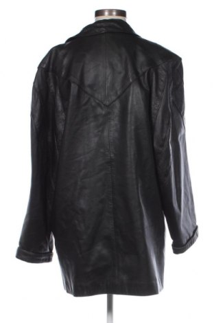 Дамско кожено яке, Размер XL, Цвят Черен, Цена 37,45 лв.