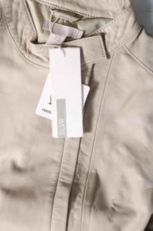Γυναικείο δερμάτινο μπουφάν Adidas Slvr, Μέγεθος L, Χρώμα  Μπέζ, Τιμή 182,12 €
