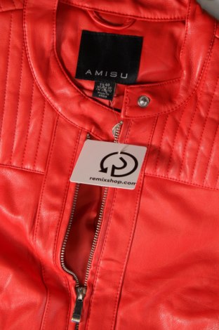 Dámská kožená bunda  Amisu, Velikost M, Barva Červená, Cena  508,00 Kč