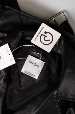 Dámská kožená bunda  Bershka, Velikost S, Barva Černá, Cena  1 259,00 Kč