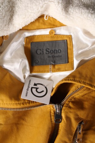 Dámska kožená bunda  Ci Sono, Veľkosť L, Farba Žltá, Cena  23,02 €