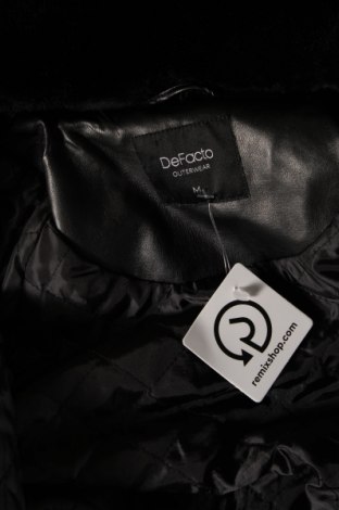 Γυναικείο δερμάτινο μπουφάν Defacto, Μέγεθος M, Χρώμα Μαύρο, Τιμή 14,00 €