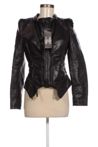 Dámská kožená bunda  Drole De Copine, Velikost L, Barva Černá, Cena  781,00 Kč