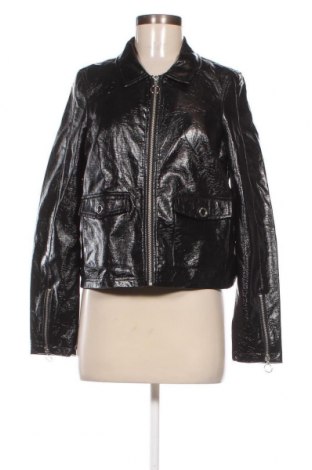 Γυναικείο δερμάτινο μπουφάν Even&Odd, Μέγεθος S, Χρώμα Μαύρο, Τιμή 15,04 €