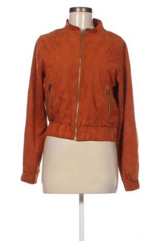 Dámska kožená bunda  Ganni, Veľkosť S, Farba Oranžová, Cena  165,34 €