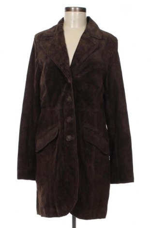 Γυναικείο δερμάτινο μπουφάν H&M, Μέγεθος XL, Χρώμα Καφέ, Τιμή 56,26 €