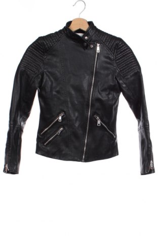 Γυναικείο δερμάτινο μπουφάν H&M, Μέγεθος XXS, Χρώμα Μαύρο, Τιμή 15,04 €