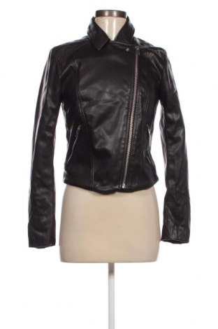 Dámska kožená bunda  H&M Divided, Veľkosť M, Farba Čierna, Cena  22,22 €