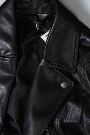 Γυναικείο δερμάτινο μπουφάν H&M Divided, Μέγεθος XXS, Χρώμα Μαύρο, Τιμή 30,31 €