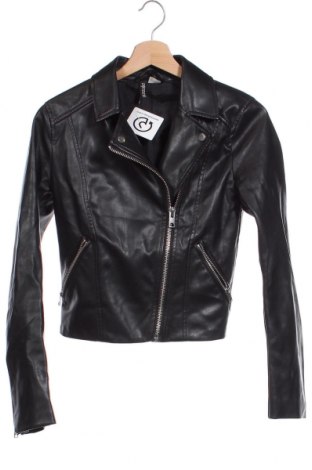Dámska kožená bunda  H&M Divided, Veľkosť XXS, Farba Čierna, Cena  27,78 €