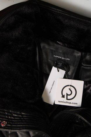 Γυναικείο δερμάτινο μπουφάν Karen Millen, Μέγεθος L, Χρώμα Μαύρο, Τιμή 97,94 €