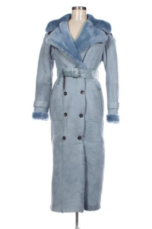 Γυναικείο δερμάτινο μπουφάν Karen Millen, Μέγεθος XS, Χρώμα Μπλέ, Τιμή 222,06 €
