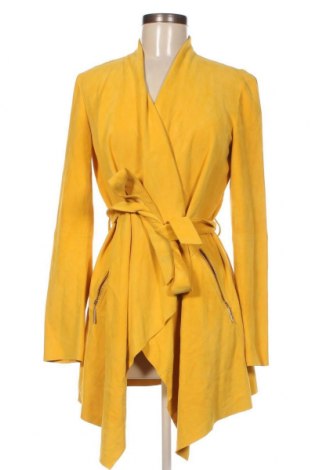 Γυναικείο δερμάτινο μπουφάν Liu Jo, Μέγεθος S, Χρώμα Κίτρινο, Τιμή 132,45 €