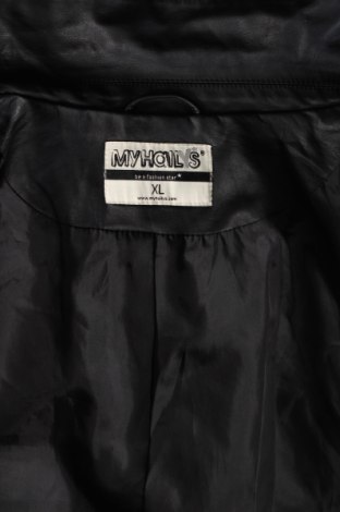 Γυναικείο δερμάτινο μπουφάν My Hailys, Μέγεθος XL, Χρώμα Μαύρο, Τιμή 30,31 €