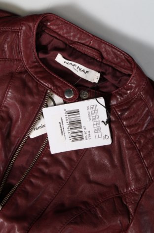 Dámska kožená bunda  Naf Naf, Veľkosť XS, Farba Červená, Cena  168,04 €